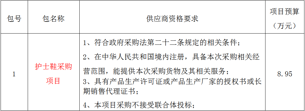 聊城市東昌府人民醫(yī)院護(hù)士鞋采購項(xiàng)目競爭性磋商公告